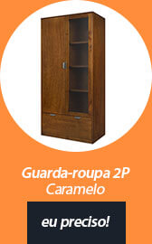 GUARDA-ROUPA 2 PORTAS - CARAMELO
