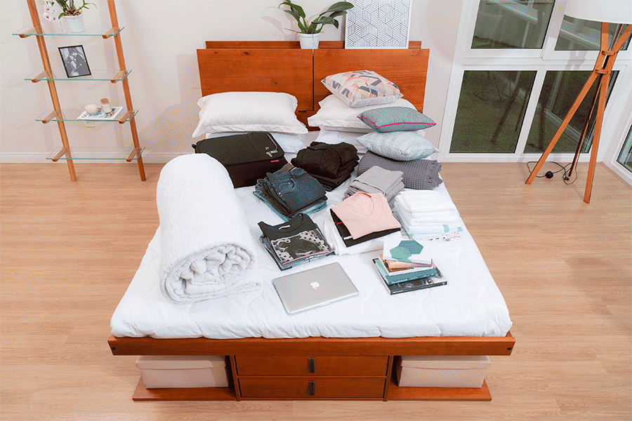 Organizando com a Cama Bali